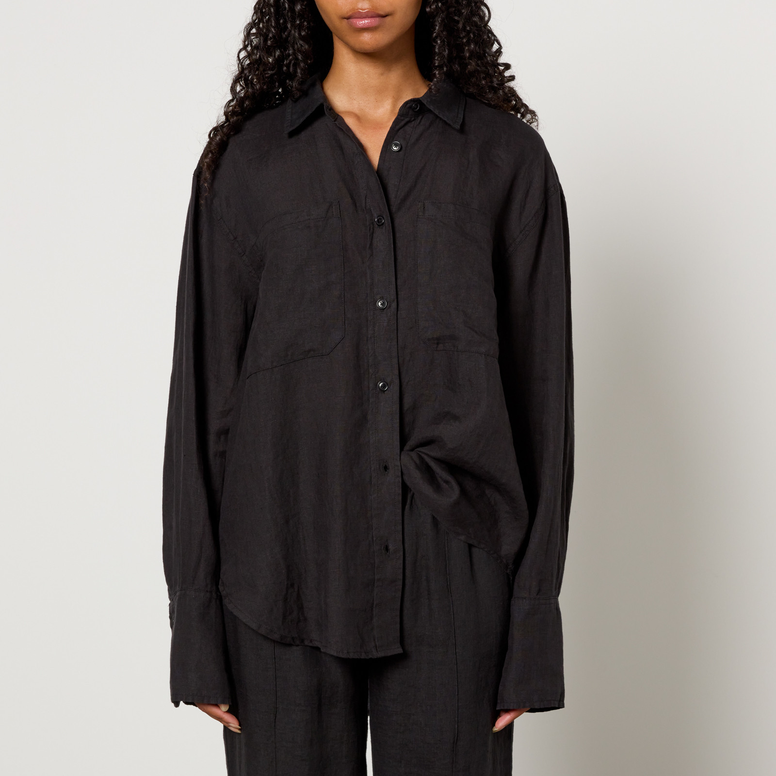 Anine Bing Dante Linen Shirt - S | Coggles | Coggles (Global)