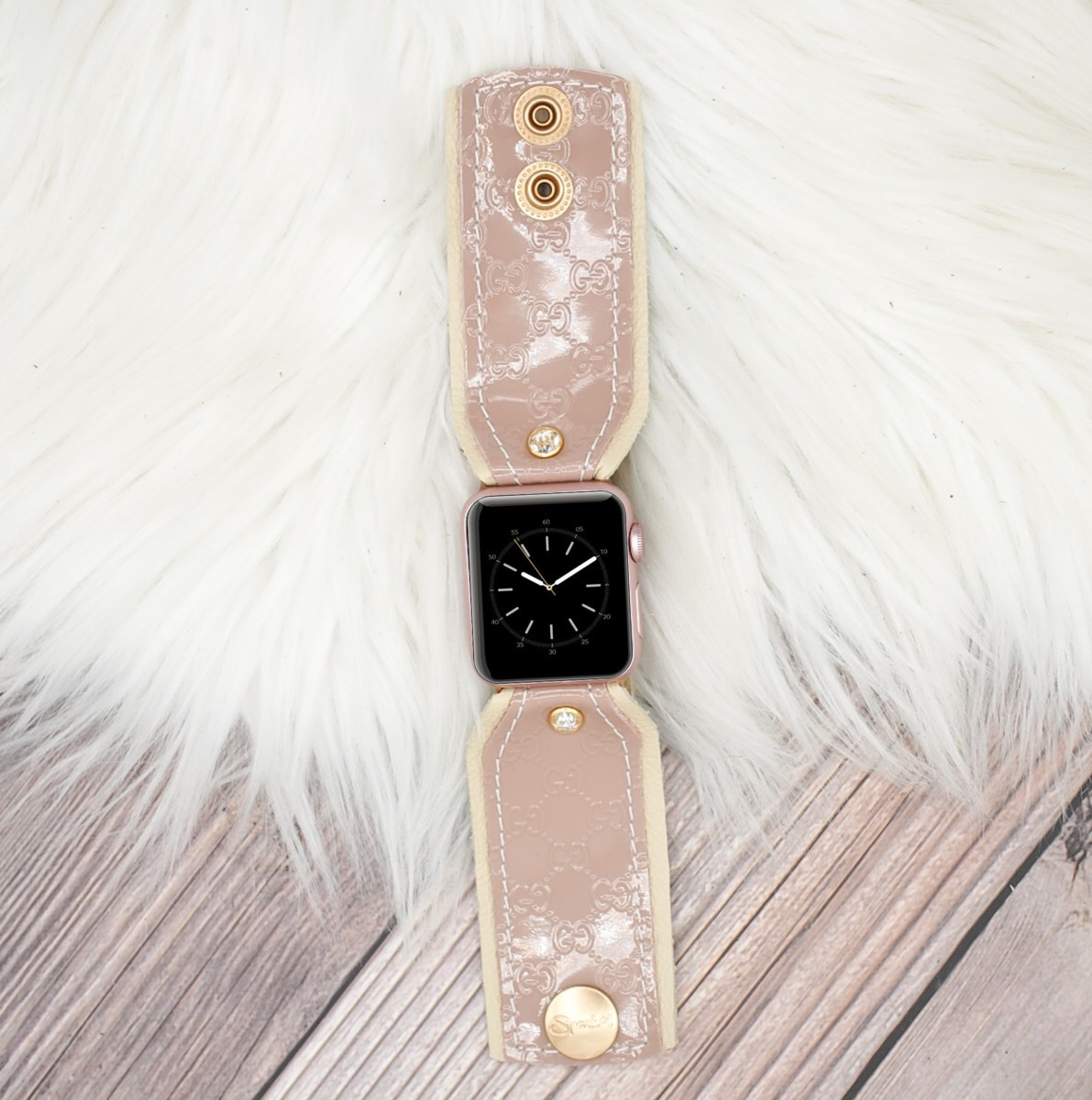 Limited Edition Bow Band in Upcycled Mauvelous Micro GG | Sparkl