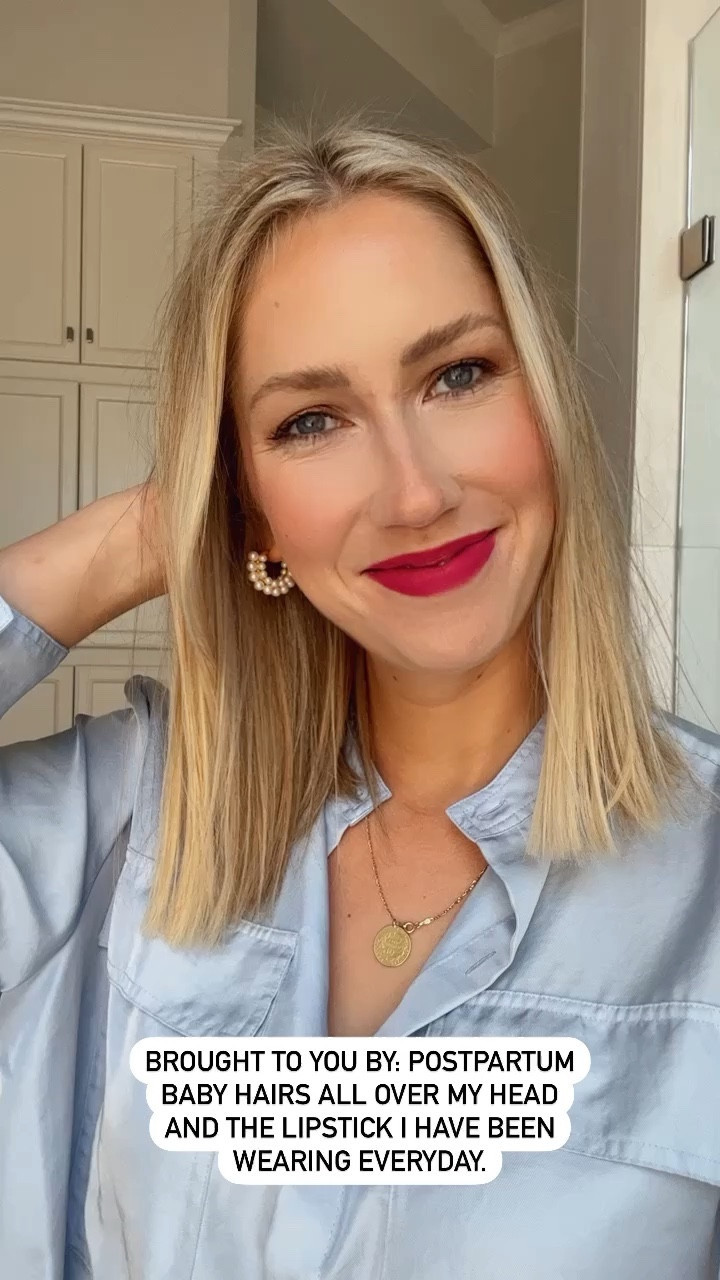 Natural makeup look / easy makeup / ILIA / Patrick Ta / Milk / Glossier / Anastasia Brow / Neutral Makeup / Pink lipstick / pink blush / makeup for blondes 

#LTKunder50 #LTKstyletip #LTKbeauty
