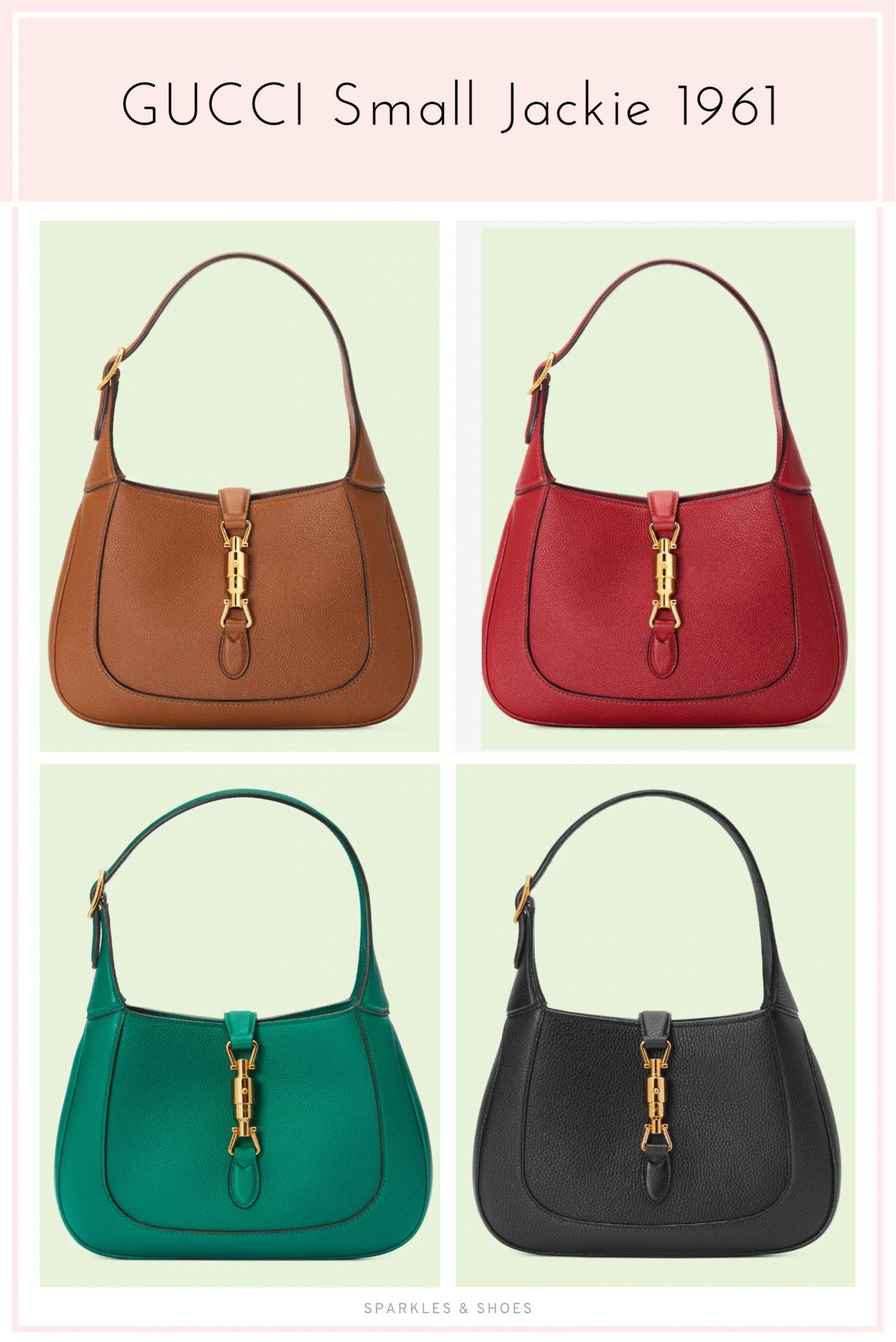 An iconic bag in iconic colors. I’m down to one Gucci bag, my red Soho, and if I make this my next one I think I’ll go tan? 