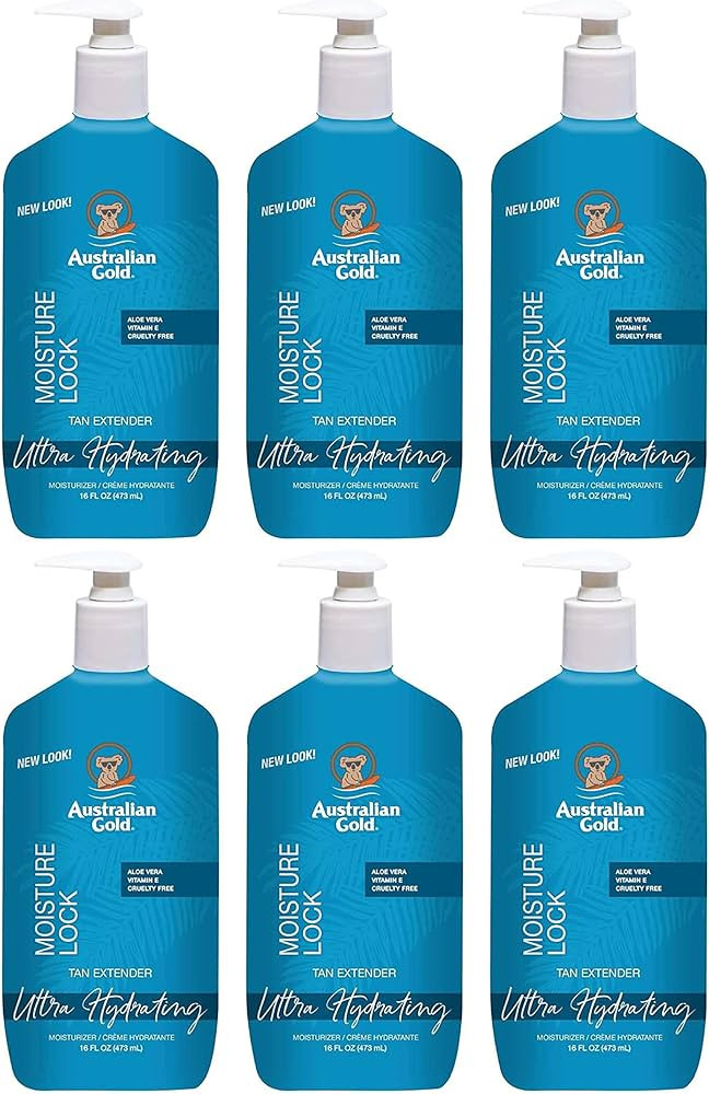 Australian Gold Moist Lock Tan Extender 16 Ounce Pump (473ml) (6 Pack) | Amazon (US)