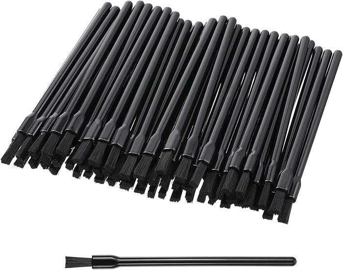100 Pcs Disposable Brush Applicators, Black Lipstick and Cookie Paint Brushes Mini Nail Polish Br... | Amazon (US)