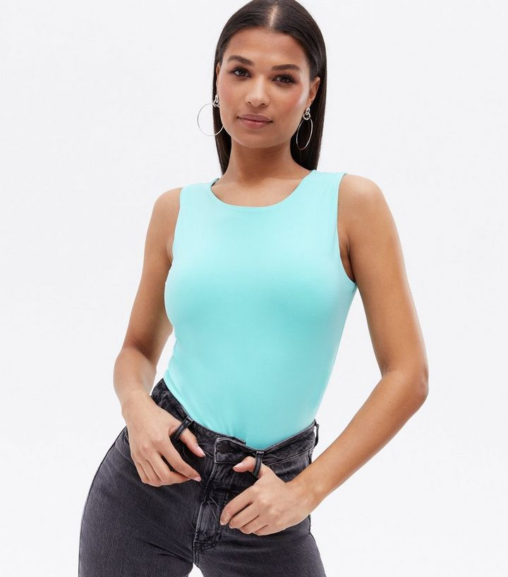 Cameo Rose Turquoise Slinky Sleeveless Bodysuit
						
						Add to Saved Items
						Remove from... | New Look (UK)