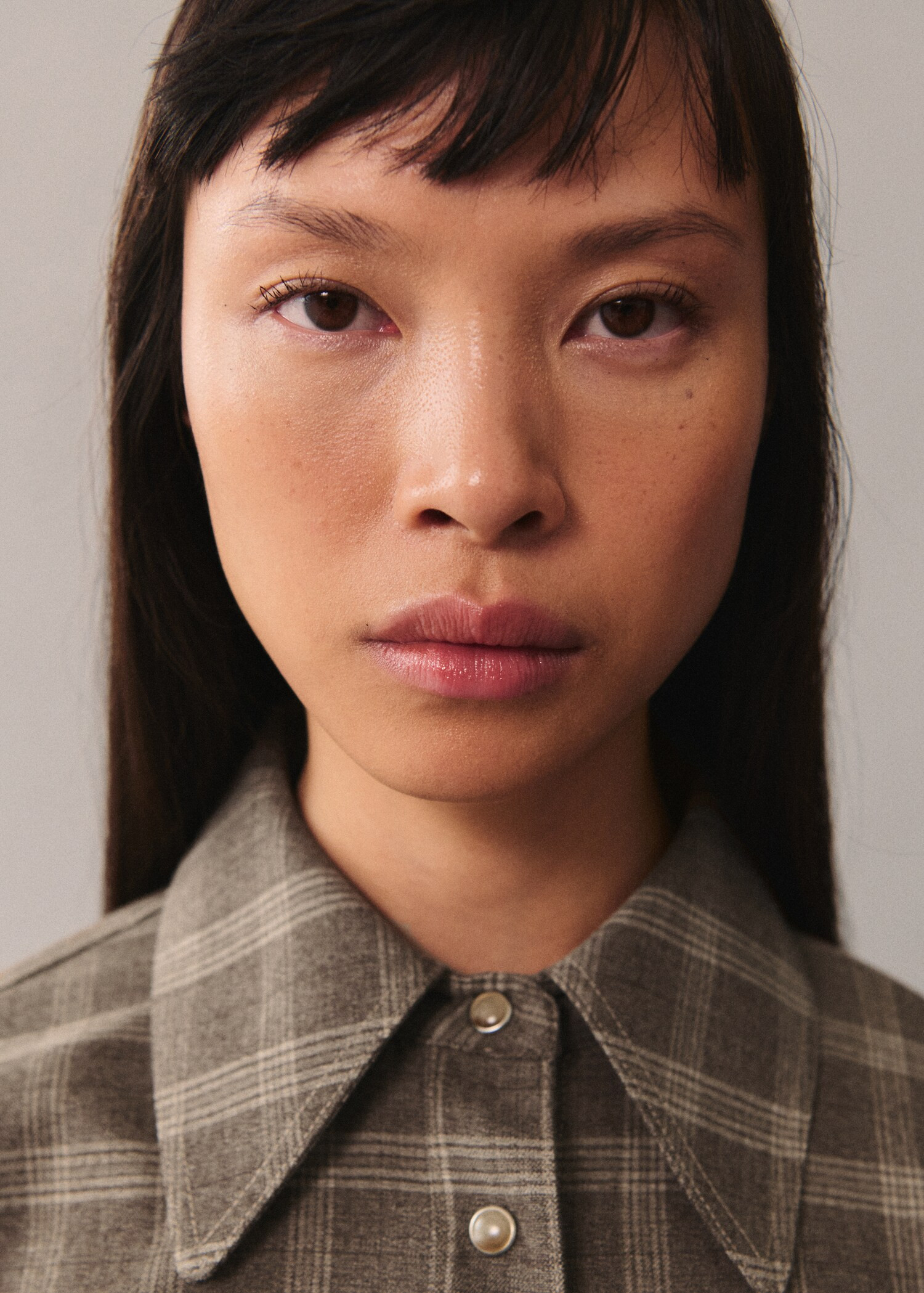 Check overshirt with pockets - Women | MANGO USA | Mango (US/MX/AU)