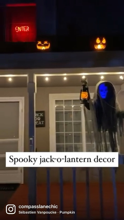 Linking all of the products we used to create this diy spooky outdoor jack o lantern light strand across our roof! If you aren’t handy with electrical just buy an outdoor light strand and change the bulbs for flame bulbs! It’s super easy to carve these foam pumpkins if you use the hot knife with it. Just be patient! And tablecloth clips are my secret to adding Halloween decor to the roof! 

#LTKHalloween #LTKSeasonal #LTKhome