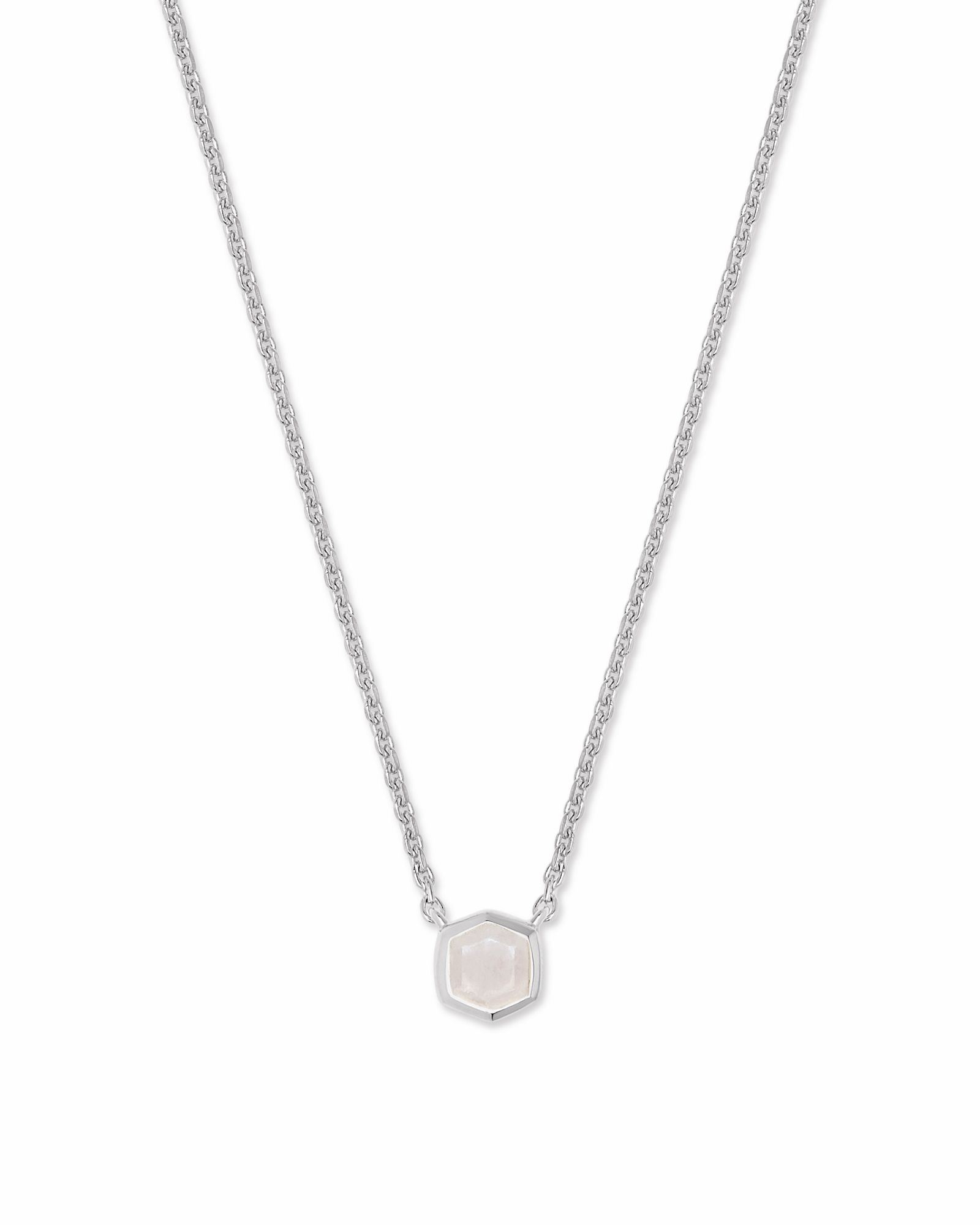 Davie Sterling Silver Pendant Necklace in Rainbow Moonstone | Kendra Scott | Kendra Scott