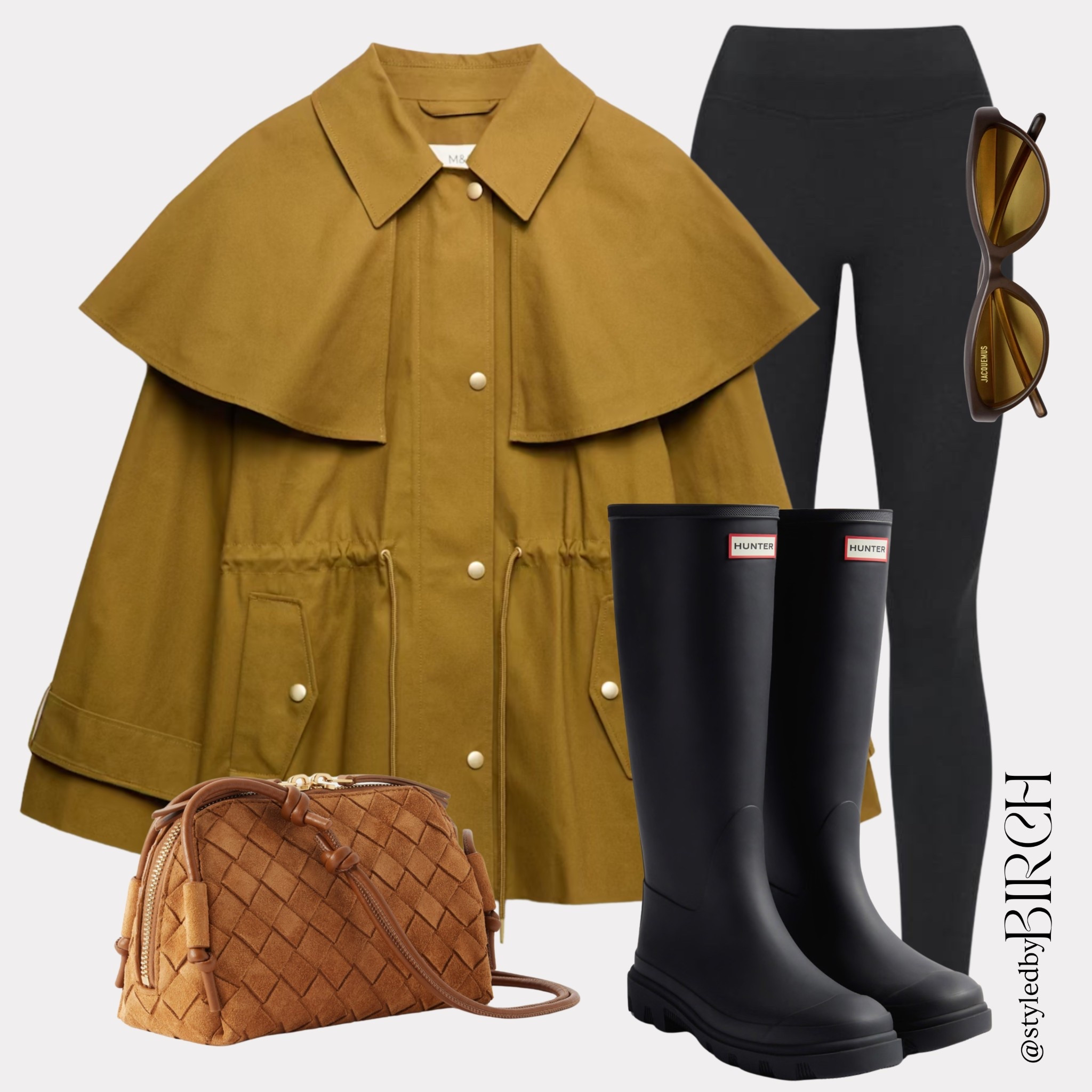 The only way I am getting out for a walk is if the outfit is giving 🤎☔️

#ootd #outfitinspo #walkready #casualchic #springstyle

Tags 🏷️
Mustard cape coat, black leggings, black Hunter wellies, tan woven suede bag, tortoiseshell sunglasses

#LTKspring #LTKeurope #LTKstyletip