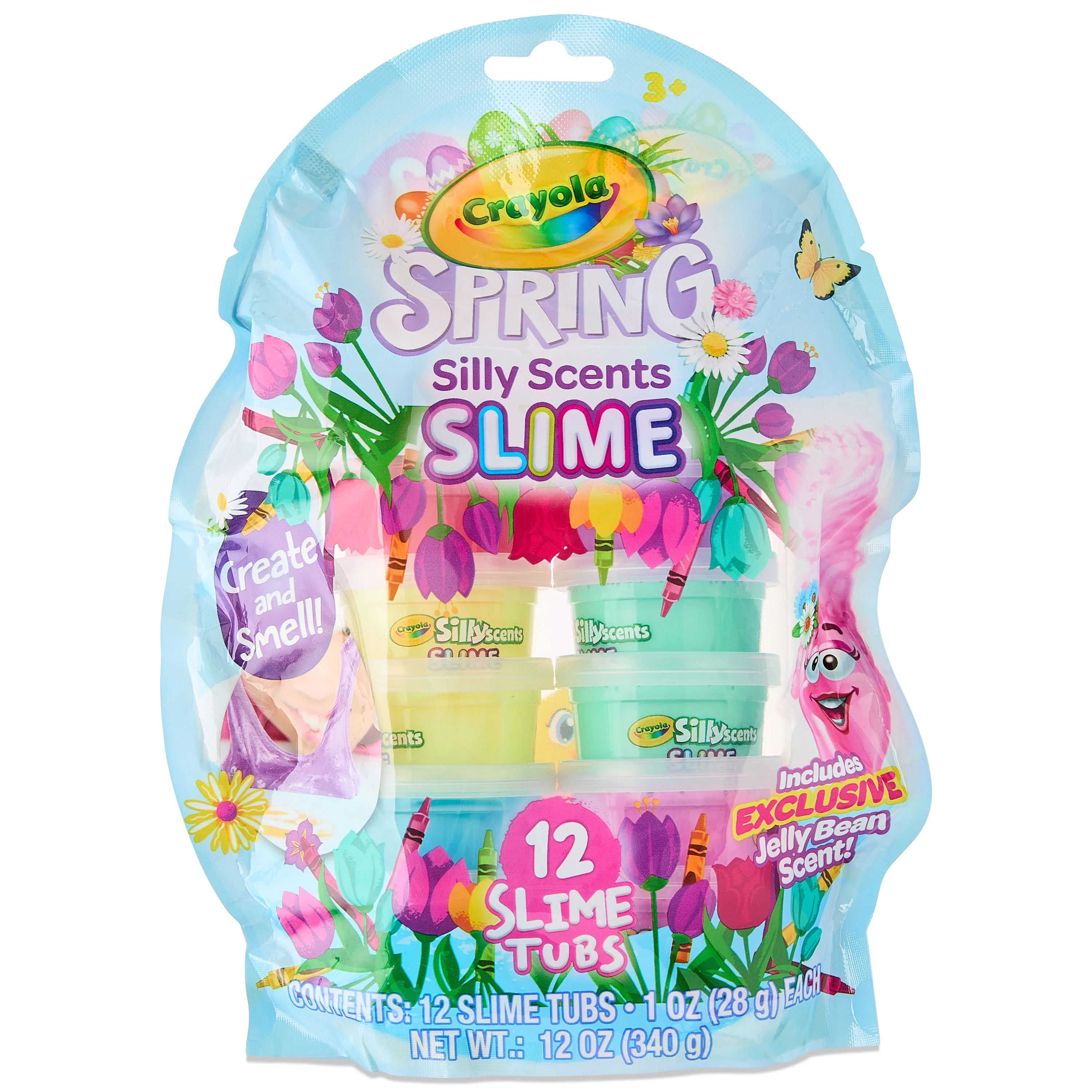Crayola Silly Scents Spring Slime Tubs 12 Pack 1 oz | Walmart (US)