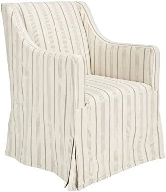 Safavieh Mercer Collection Carson Slipcover Side Chair, Beige | Amazon (US)