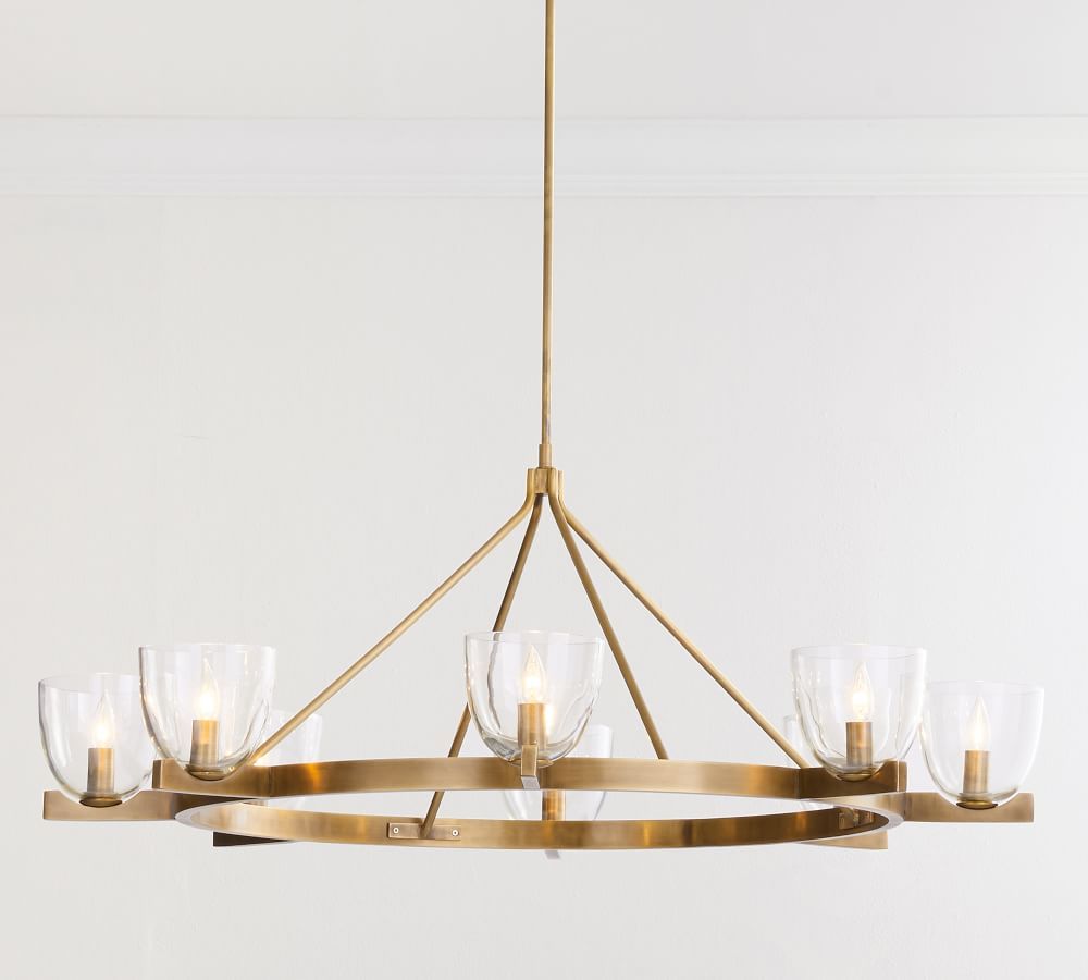 Chamberlin 8-Light Round Chandelier | Pottery Barn (US)