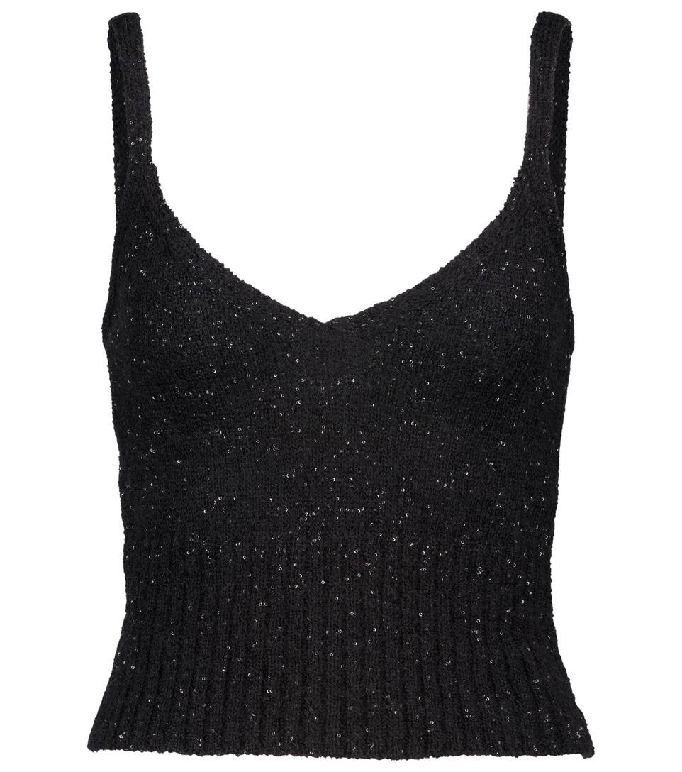 Toria sequined knit crop top | Mytheresa (US/CA)