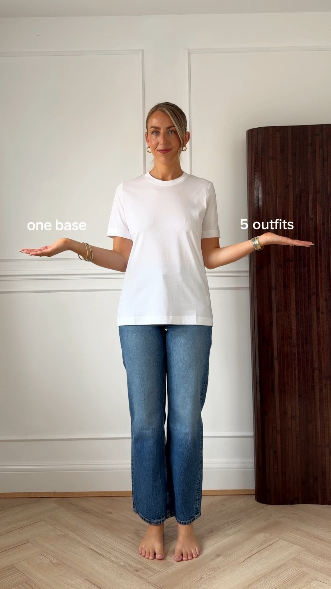 One base 5 outfits 🍂🤍👖 

Autumn capsule, denim jeans, white T-shirt, trench coat, suede trench coat, autumn outfits, autumn jackets 

#LTKstyletip #LTKuk #LTKautumn