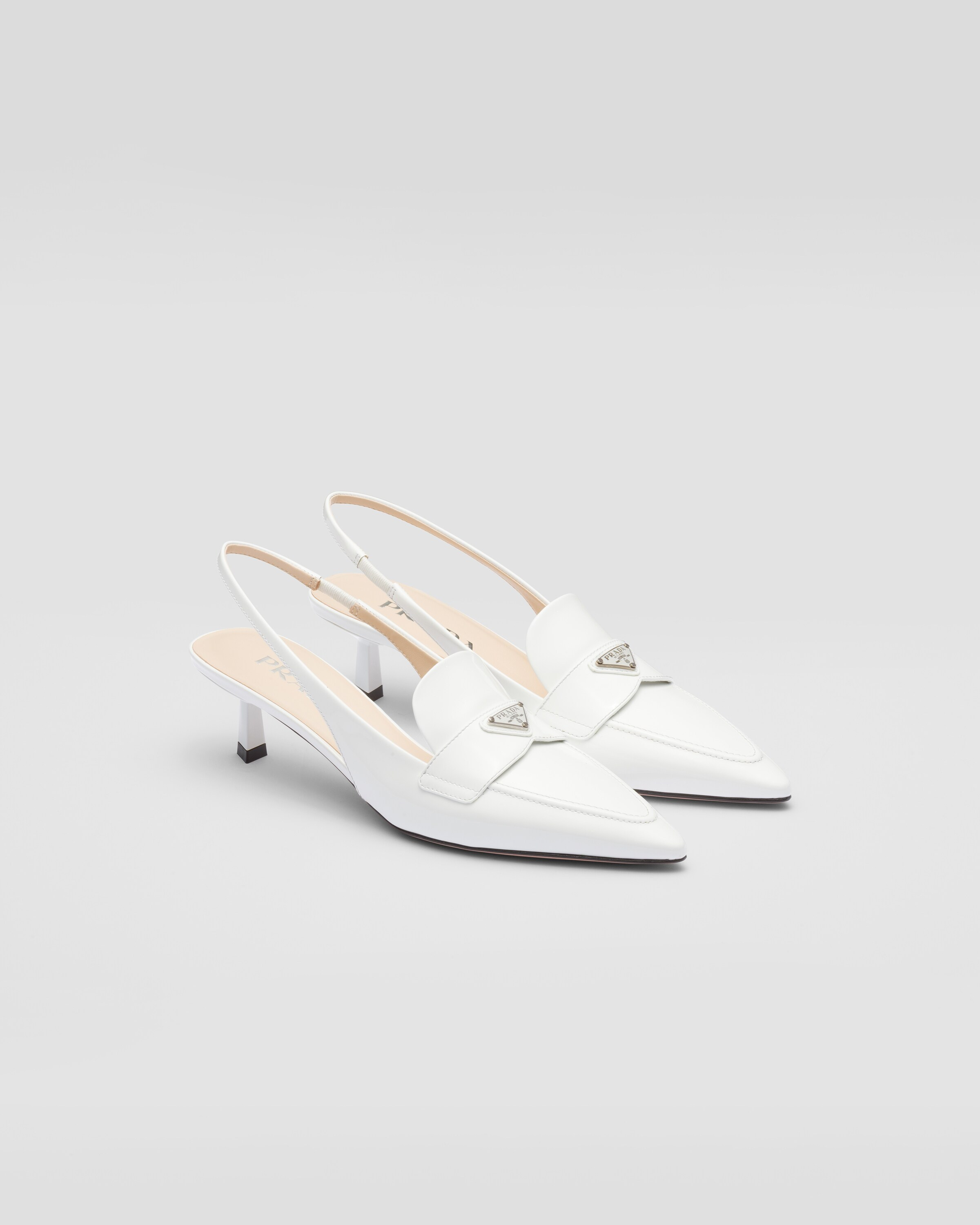 Patent leather slingbacks | Prada Spa US