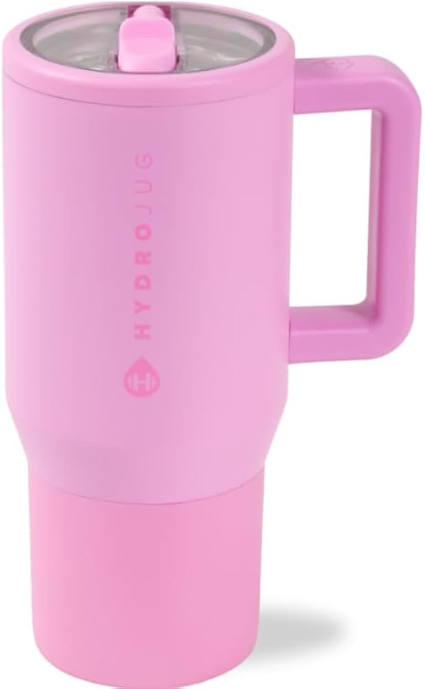 HydroJug Traveler - 20 oz Water Bottle with Handle & Flip Straw - Fits in Cup Holder, Leak Resist... | Amazon (US)