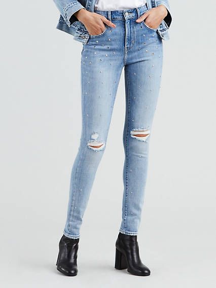 Levi's 721 High Rise Skinny Embellished Women's Jeans 28x32 | LEVI'S (US)