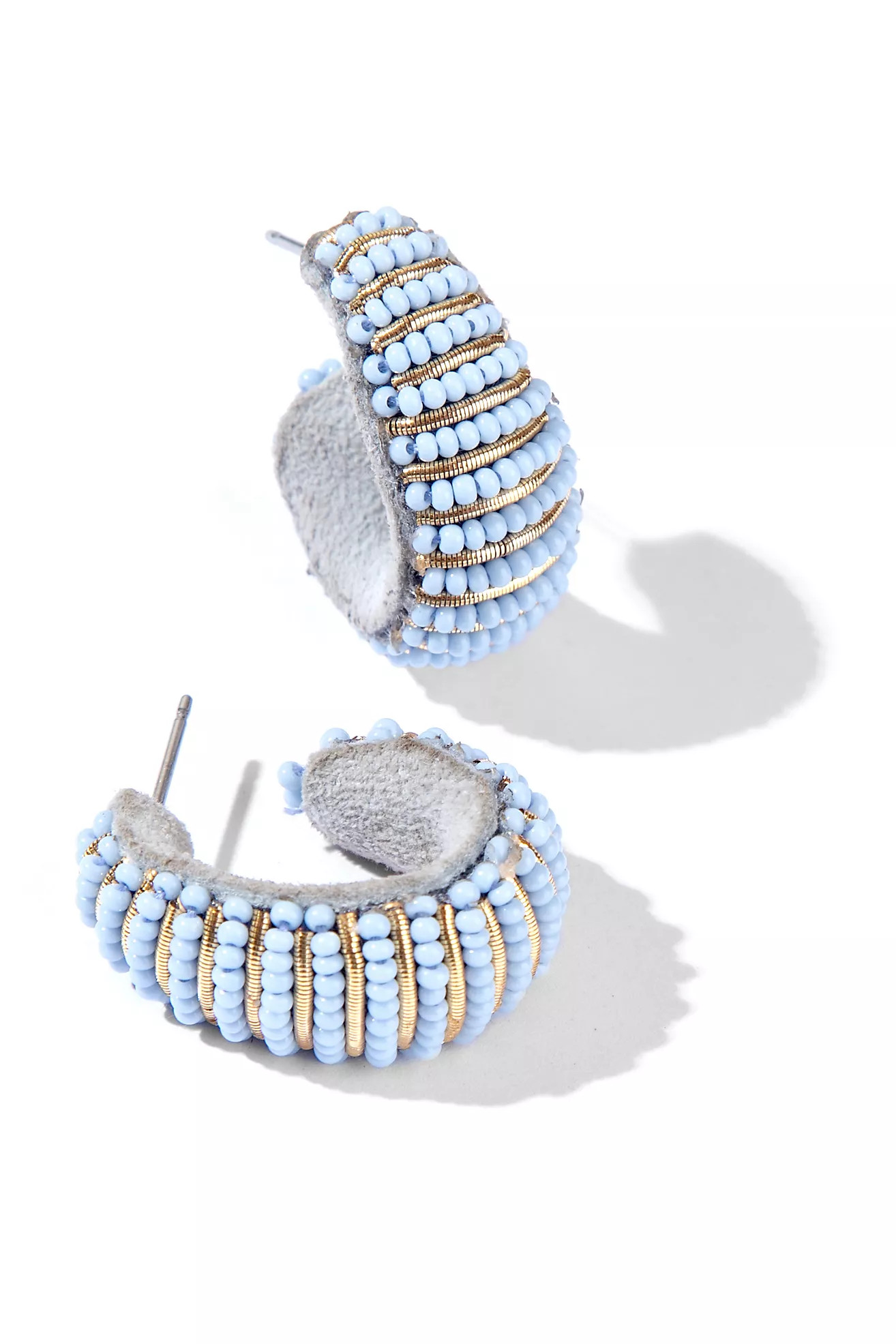 Deepa Gurnani Davon Beaded Hoop Earrings | Anthropologie (US)