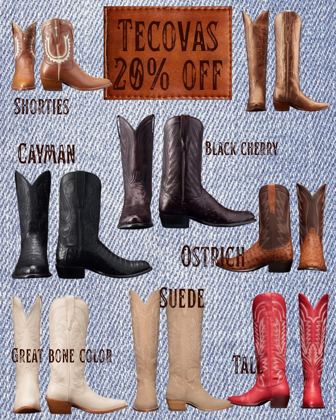 Tecovas Black Friday. 20% off. #cowboyboots #tecovas #westernwear

#LTKCyberWeek #LTKHoliday