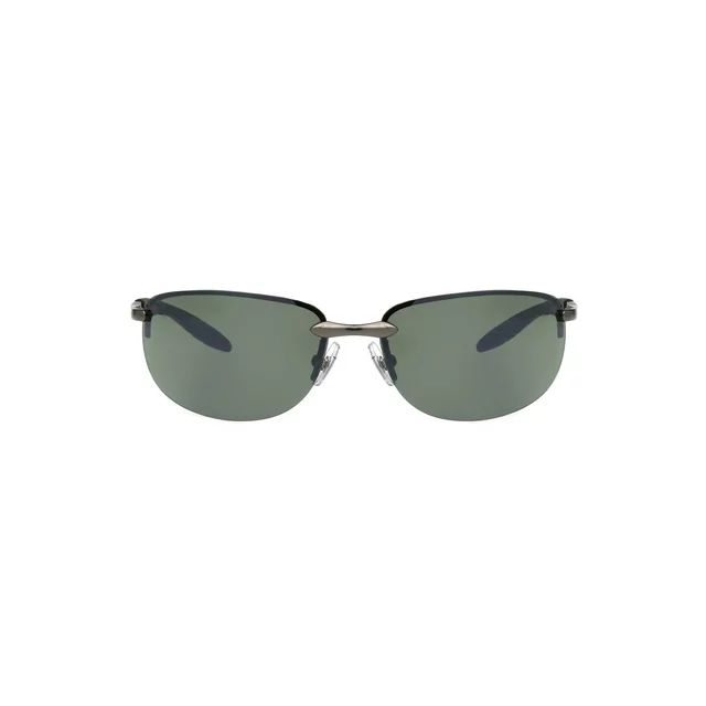 Foster Grant Men's Rimless Sport Sunglasses, Gunmetal - Walmart.com | Walmart (US)