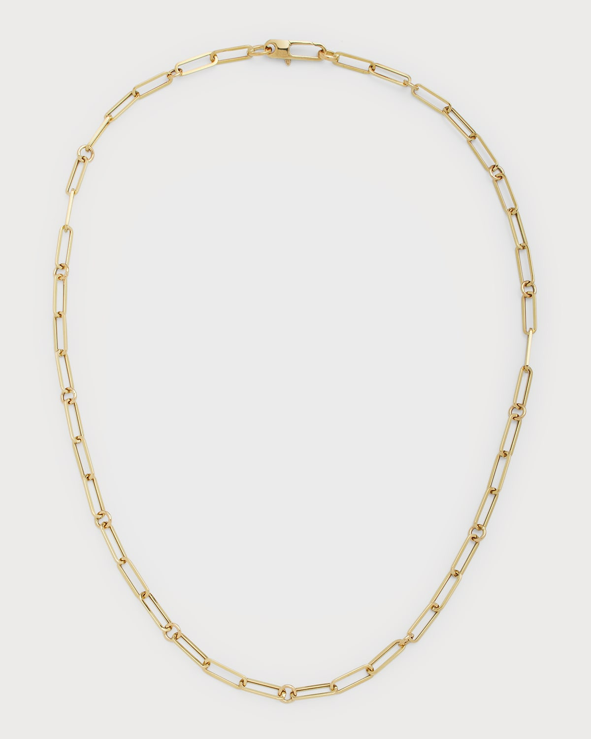 17" Paper Clip Chain Necklace in 18k Yellow Gold | Neiman Marcus