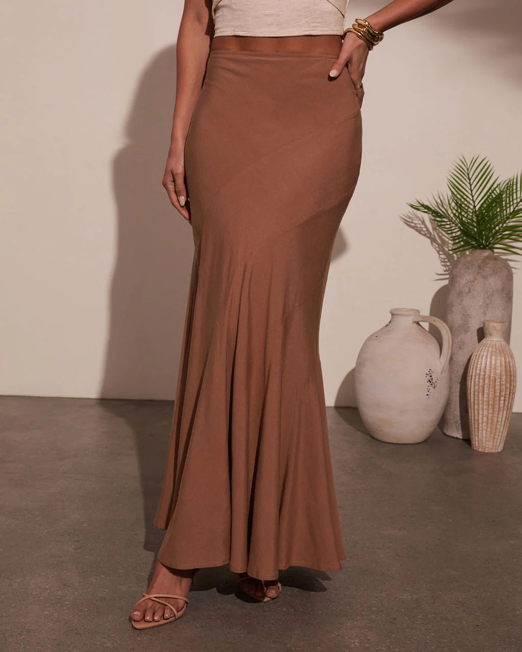 Breeze On By Godet Maxi Skirt | VICI