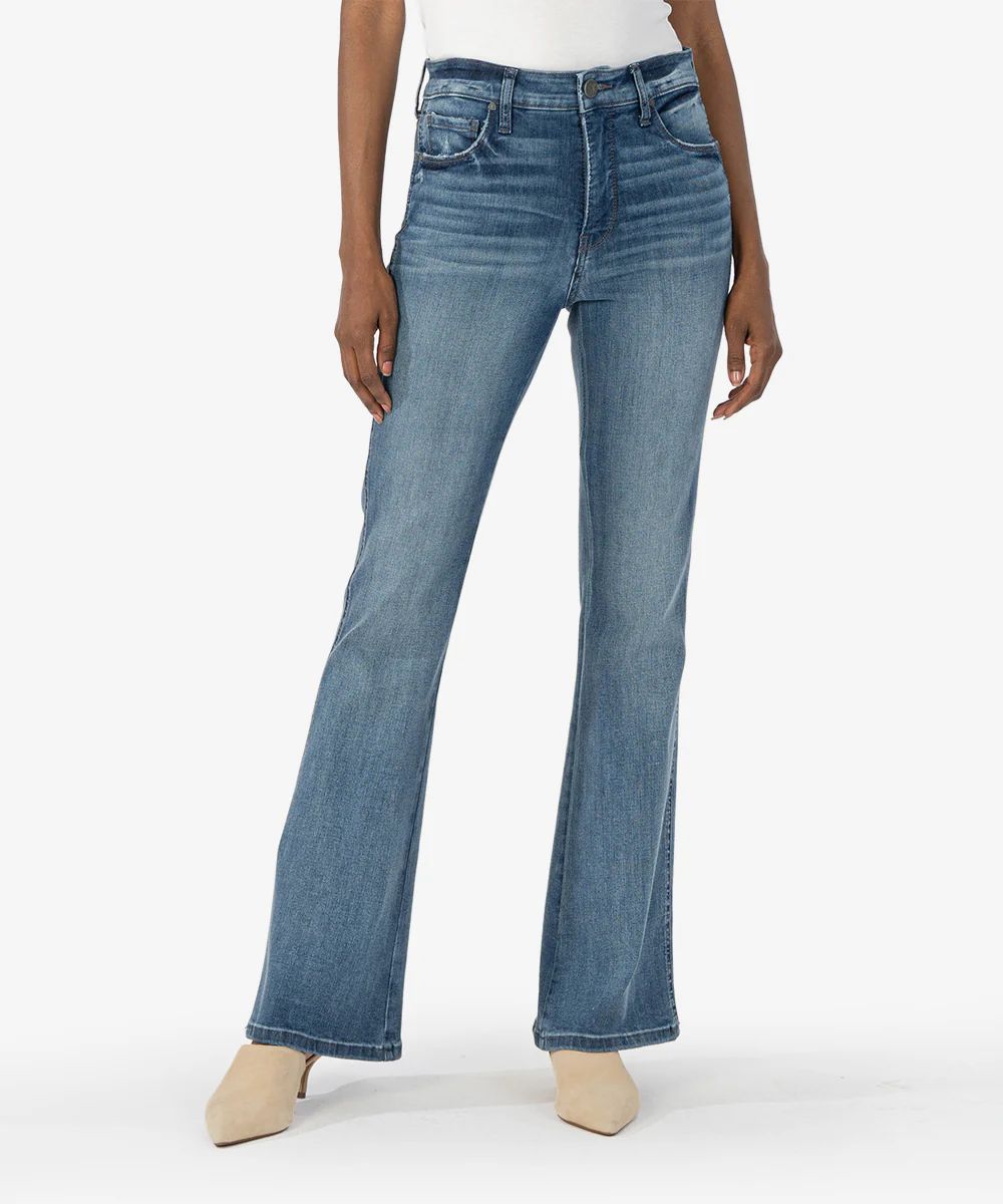 Ana High Rise Fab Ab Flare (Oneness Wash) - Kut from the Kloth | Kut From Kloth