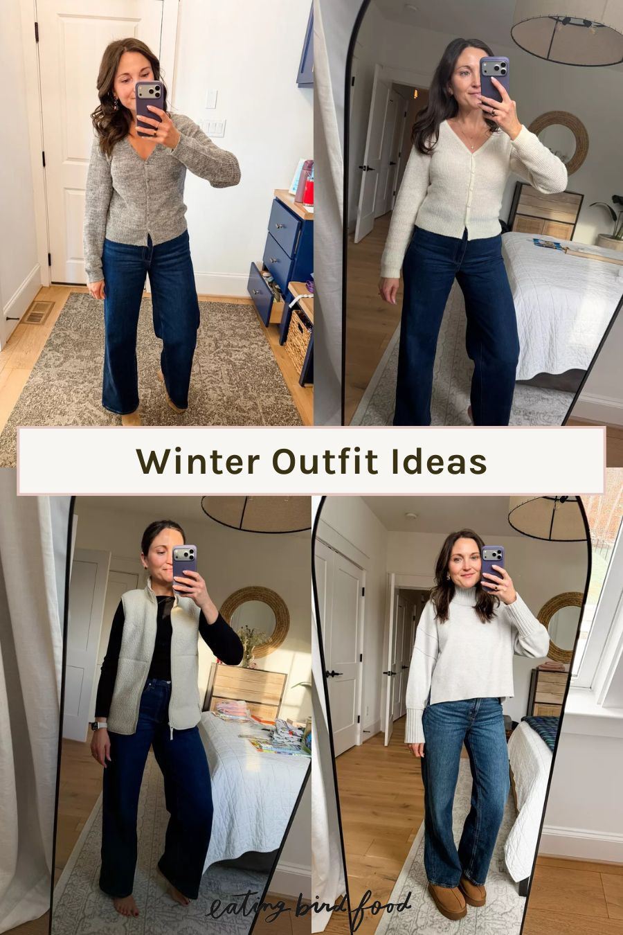  Sherpa vest | Wide leg denim | Old Navy Sweater | Mock neck sweater | UGG | Sam Edelman bootie | Winter Style | Winter outfit 
 

#LTKootd #LTKFindsUnder100 #LTKFindsUnder50