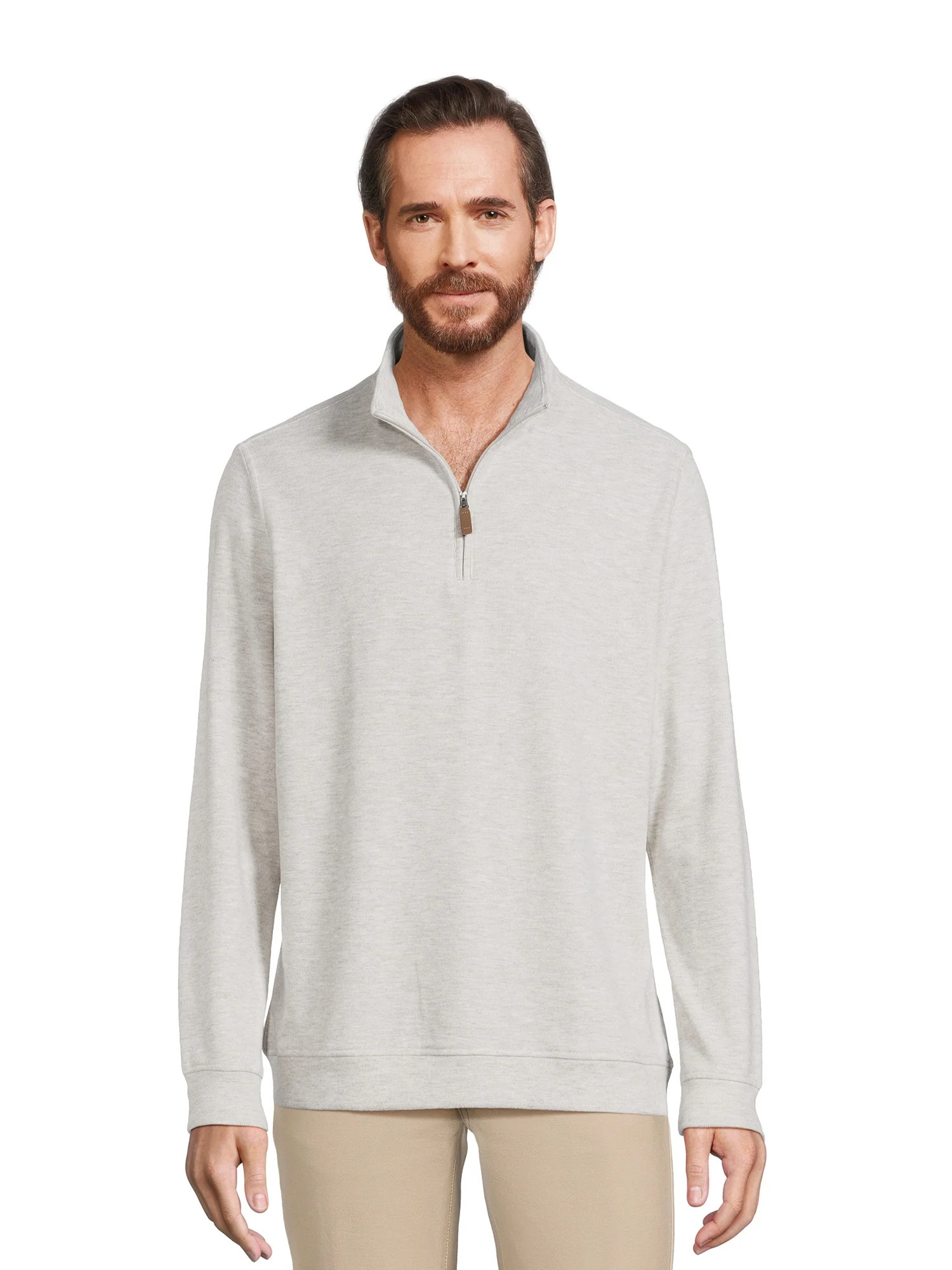 George Men's Knit Quarter Zip Pullover Top | Walmart (US)