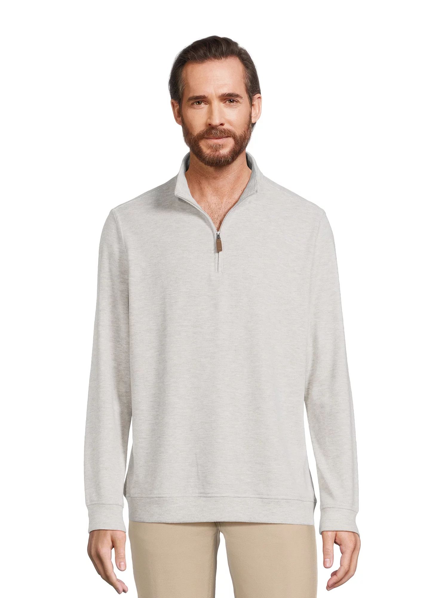 George Men's Knit Quarter Zip Pullover Top | Walmart (US)