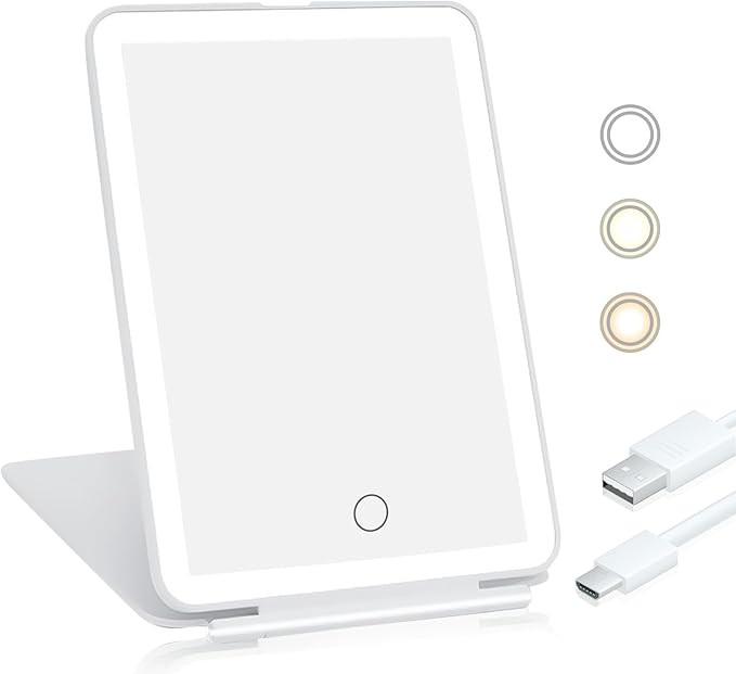 Koolstuffs Travel Mirror for Makeup, Rechargeable Light up Mirror with 72 LED Lights and 1000mAh ... | Amazon (US)