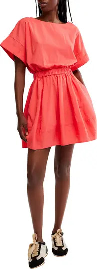 Full Time Fun Cotton Poplin Minidress | Nordstrom