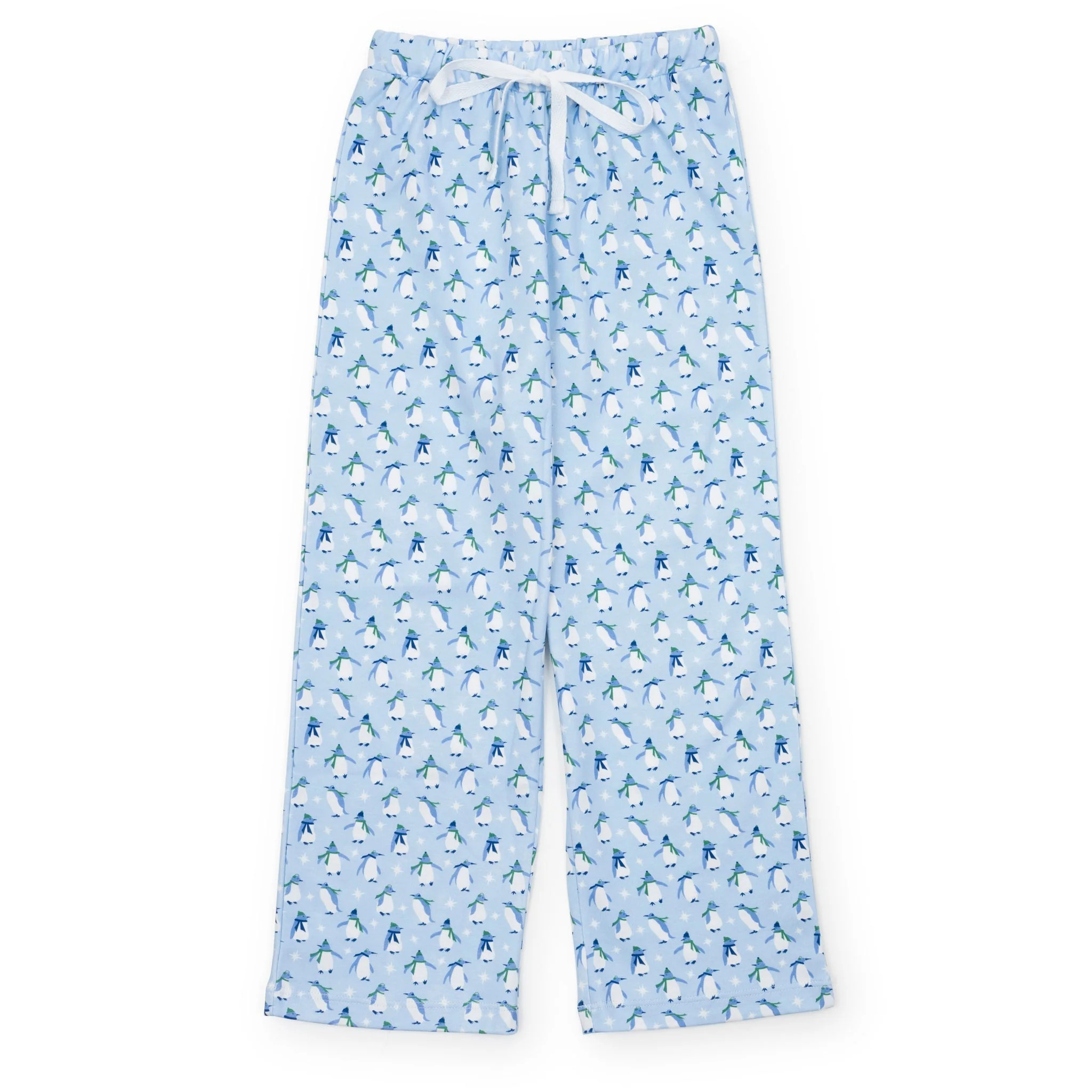 Beckett Boys Pima Cotton Pant Penguin Party Blue | Lila and Hayes