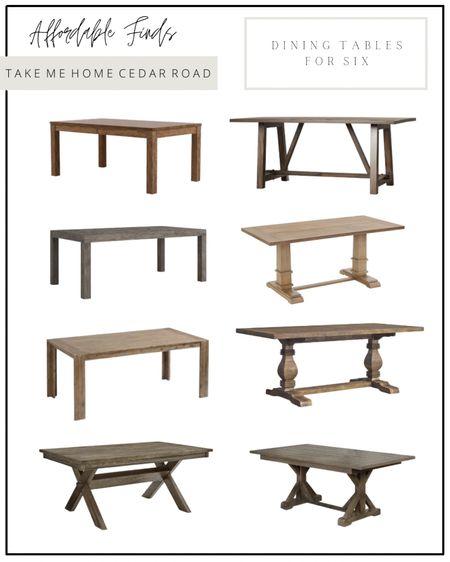 Dining, dining room, dining table, solid wood dining table, dining table for six, kitchen table, Wayfair 

#LTKhome #LTKsalealert