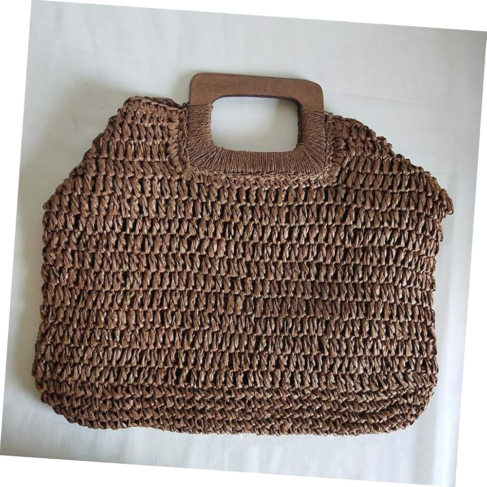 minkissy Vintage Straw Woven Beach Bag for Women Retro Handbag for Summer Travel Stylish and Spac... | Amazon (US)