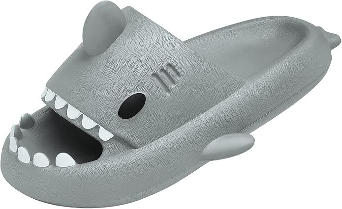 Men's and Women's Shark Slides Cloud Slippers Summer Novelty Open Toe Slide Sandals Anti-Slip Bea... | Amazon (US)