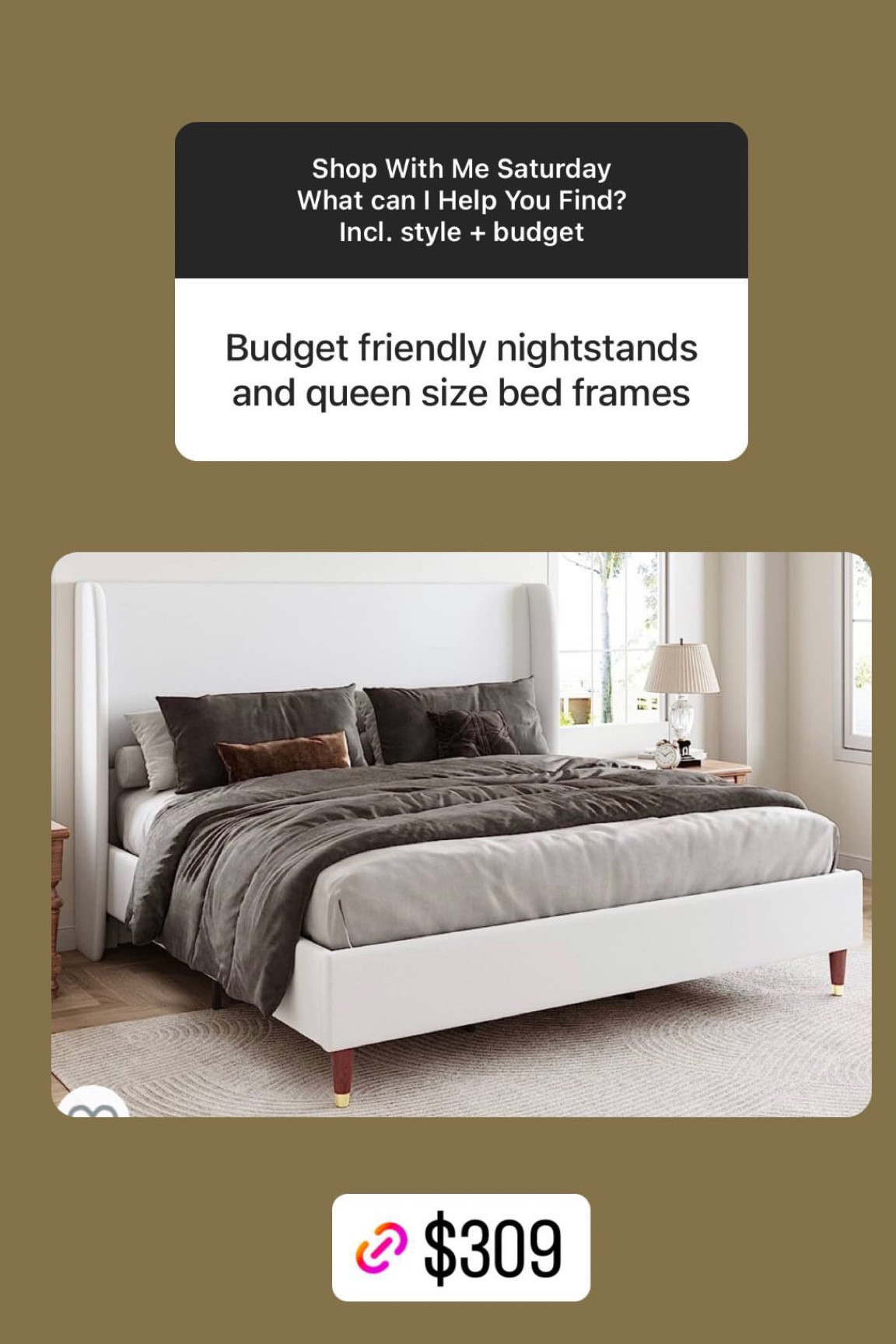 Jocisland Queen Size Bed Frame … curated on LTK