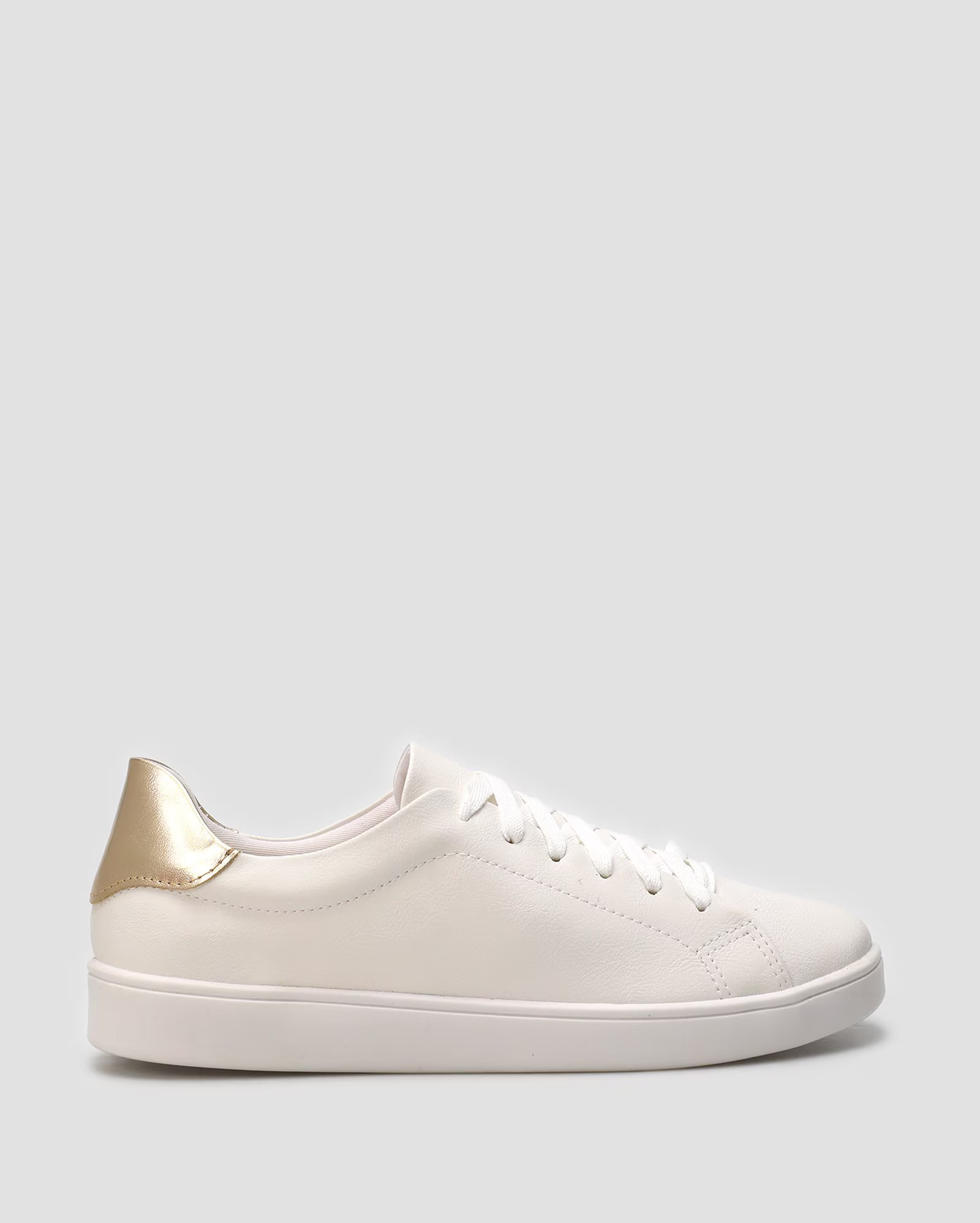 Tênis casual feminino com metalizado branco | Riachuelo | Riachuelo (BR)