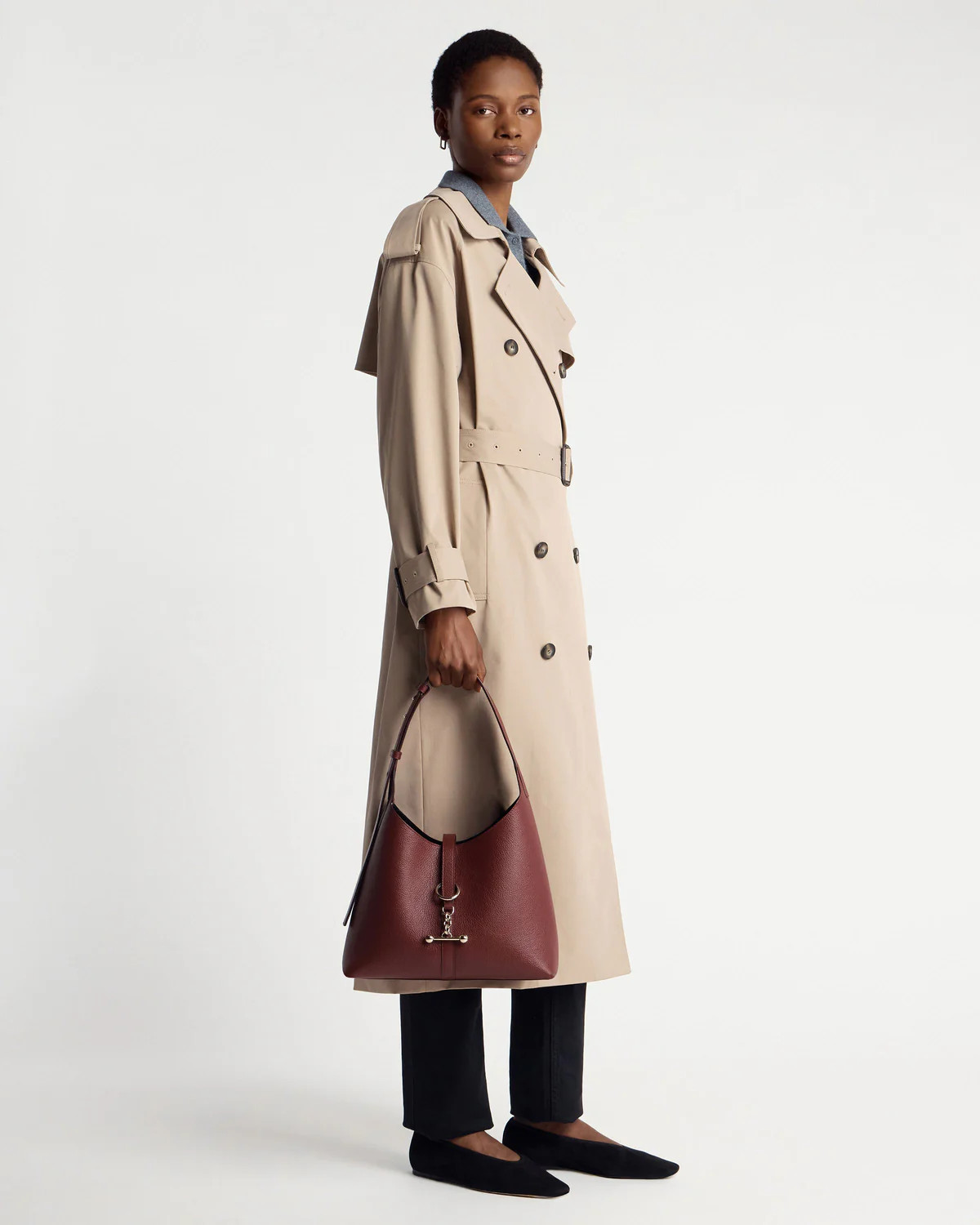 Strathberry - Kite Hobo - Red / Burgundy | Strathberry