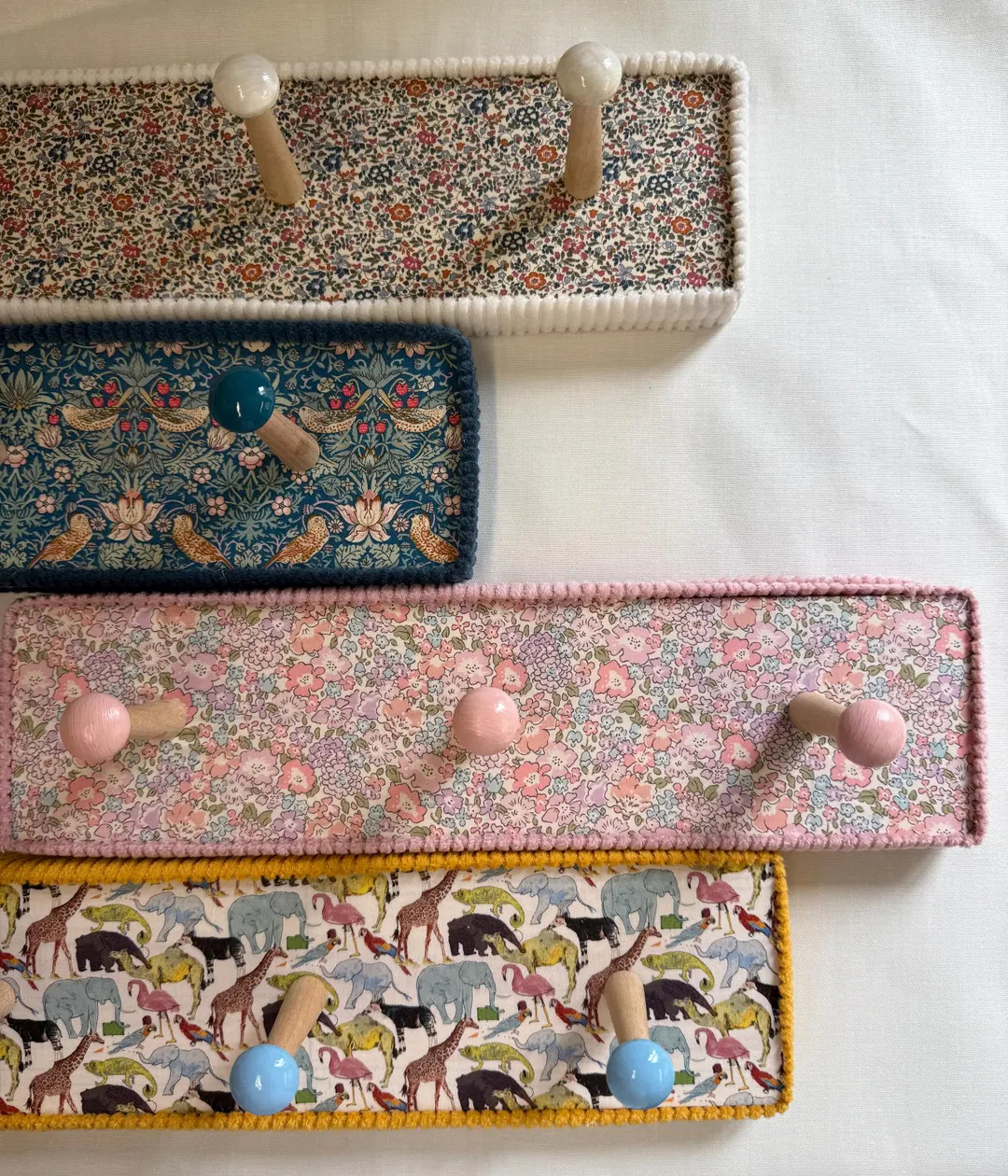 Liberty London Peg Rack | Kids Wall Hooks | Nursery Coat Hooks | Wooden Peg Rail | Children’s R... | Etsy (US)