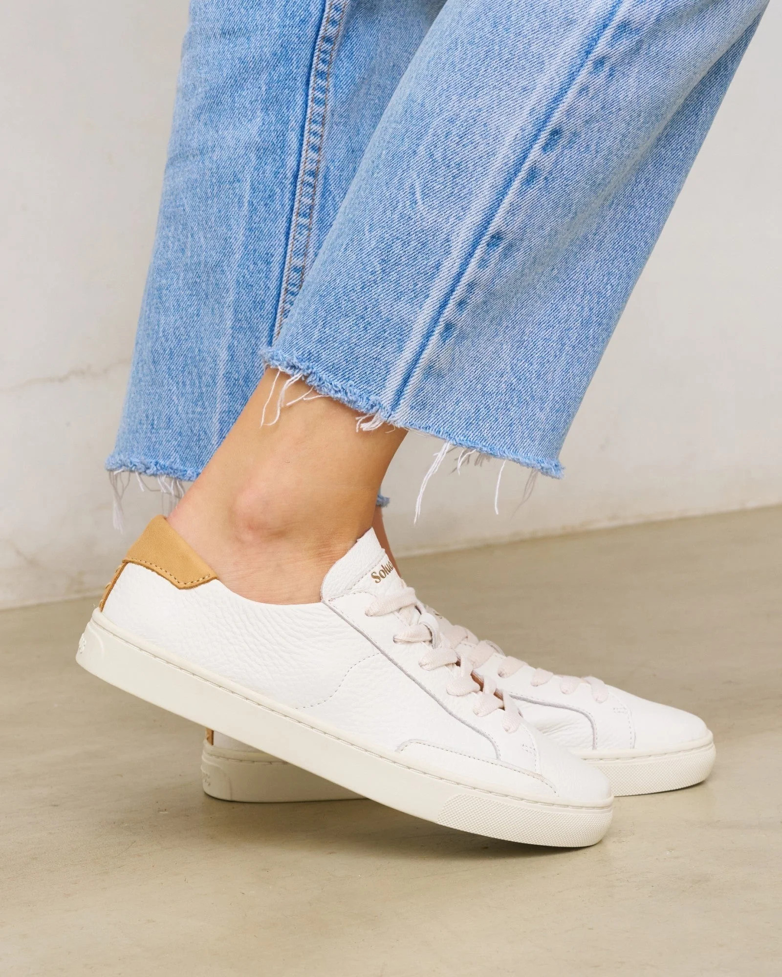 The Ibiza | Oasis White Women's Sneakers | Soludos
