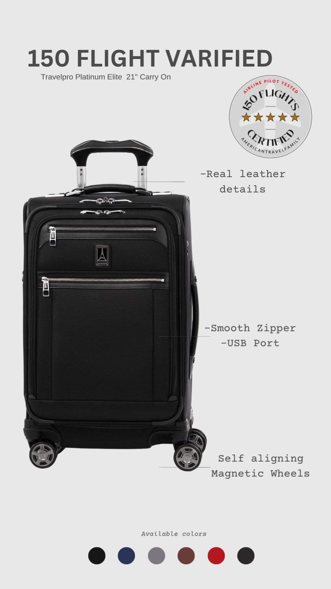 150 flights airline, pilot, certified carry-on suitcase. #carryonsuitcase #suitcase #sale

#LTKtravel #LTKGiftGuide