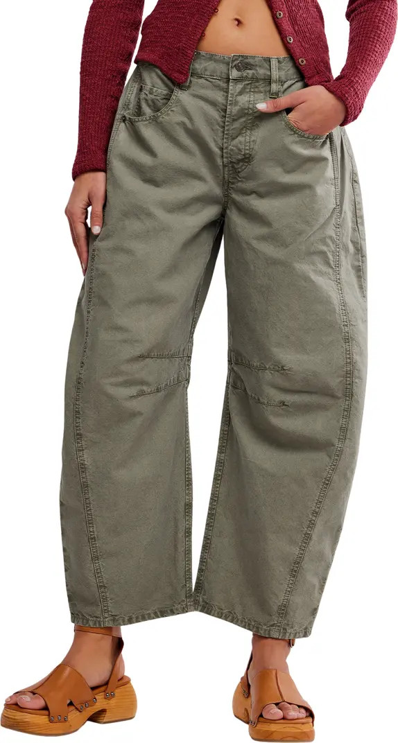 Free People Good Luck Barrel Leg Pants | Nordstrom | Nordstrom