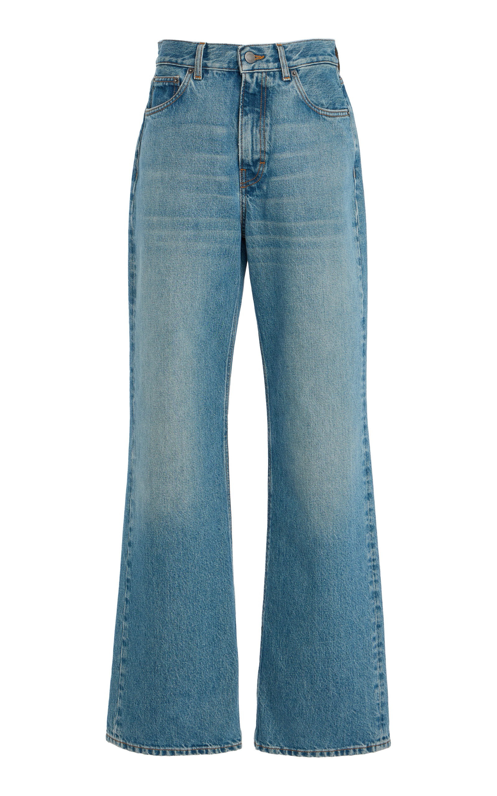HAIKURE Korea Rigid Mid-Rise Flared-Leg Jeans - Moda Operandi | Moda Operandi (Global)