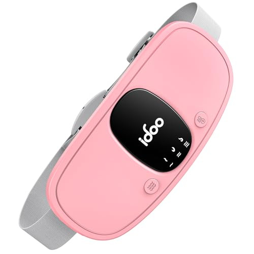 Valentines Day Gifts for Her, iDOO Heating Pad for Period Cramps, FSA HSA Eligible, Portable Cordless Back Belly Heat Pad for Menstrual Cramp Relief, Electric Period Heating Belt for Teen Girl, Pink | Amazon (US)