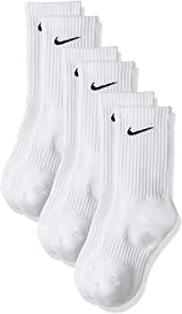 Performance Lightweight Crew Training Socks (3 Pair) (Medium, White/Black) | Amazon (US)