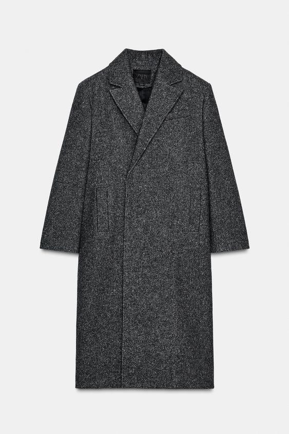 ZW COLLECTION OVERSIZE WOOL BLEND COAT | Zara US