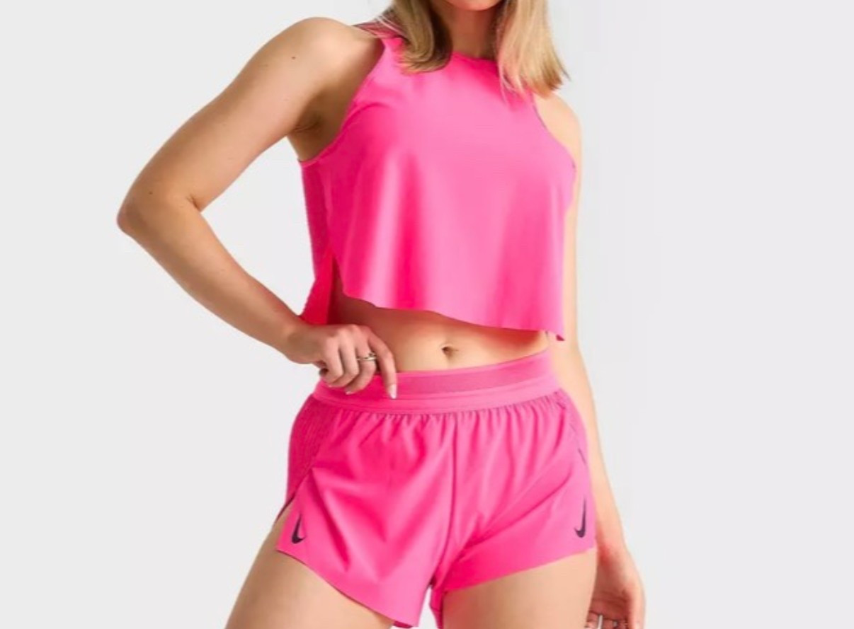 Hyper Pink Aeroswift set. Favorite running shorts! 