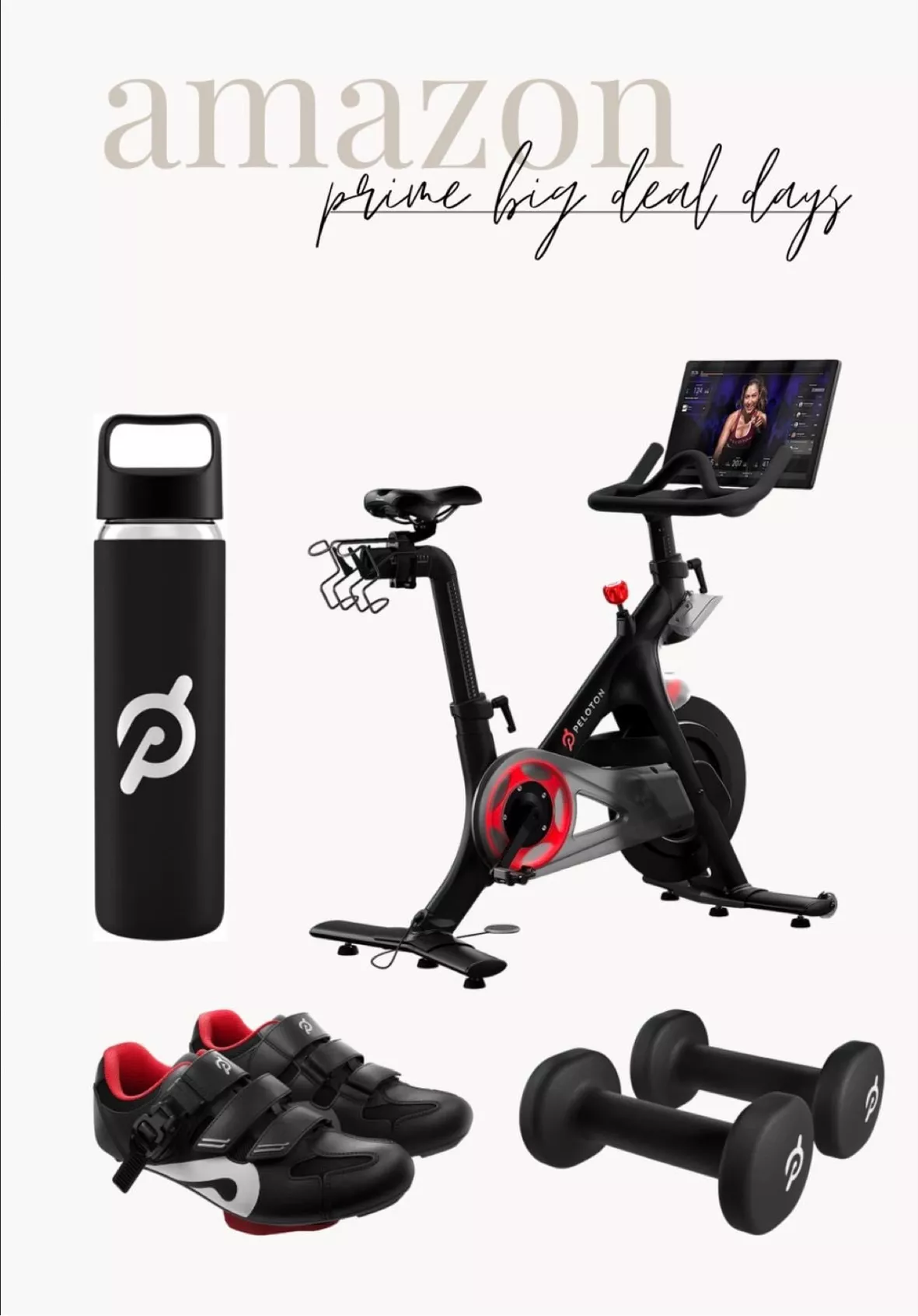 Peloton Black Glass Water Bottle 17 Oz Bike Exercise Workout Brand New w/  Box