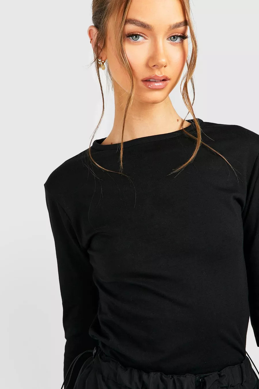 Mix And Match Cotton Long Sleeve Top | Boohoo.com (US & CA)