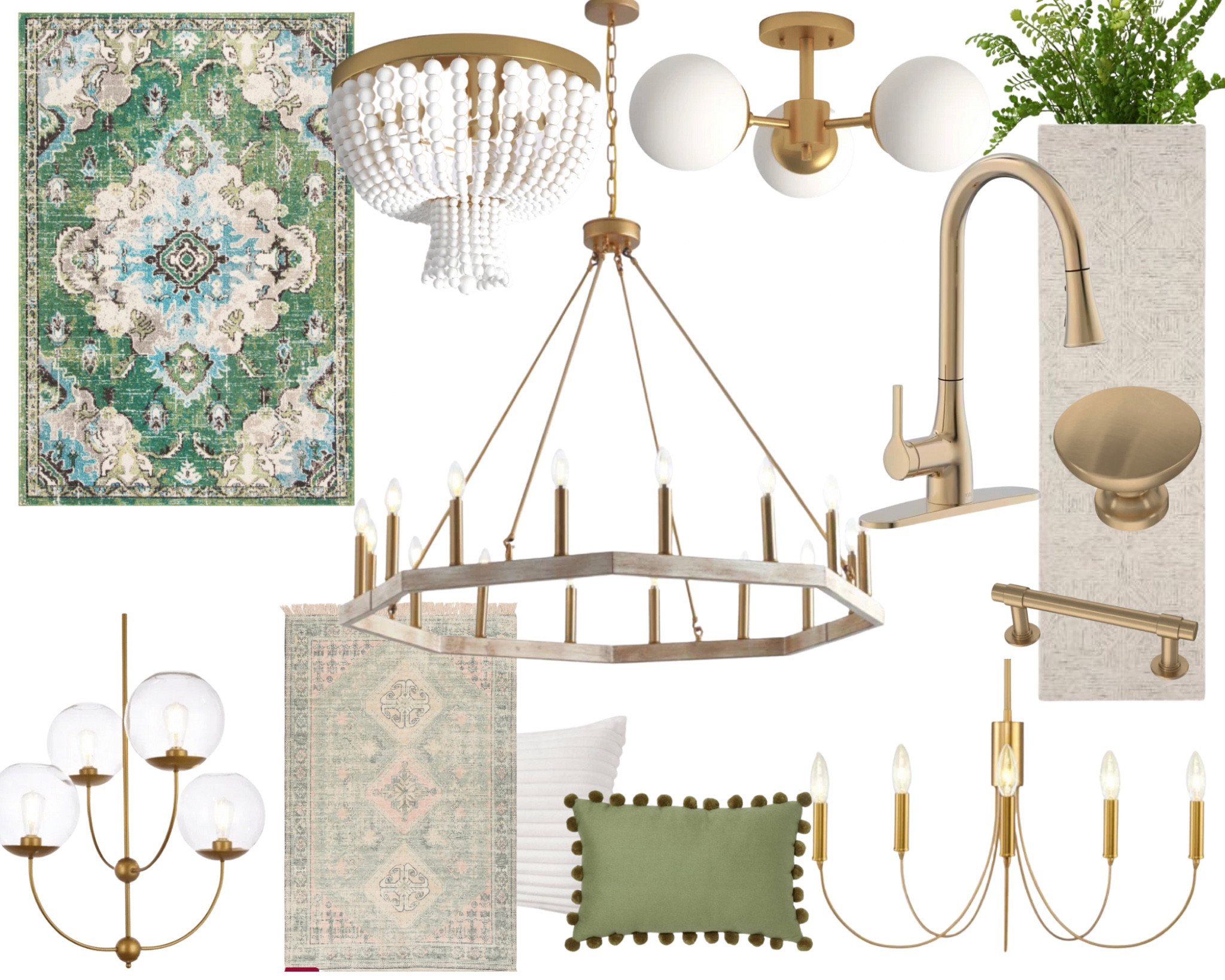 Gold & Green lighting refresh for a client! 

#LTKhome