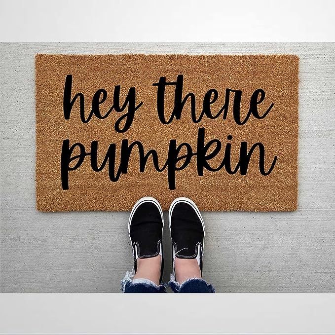 Hey There Pumpkin Doormat Pumpkin Fall Decor Personalized Doormat Pumpkin Doormat Welcome Mat Fro... | Amazon (US)